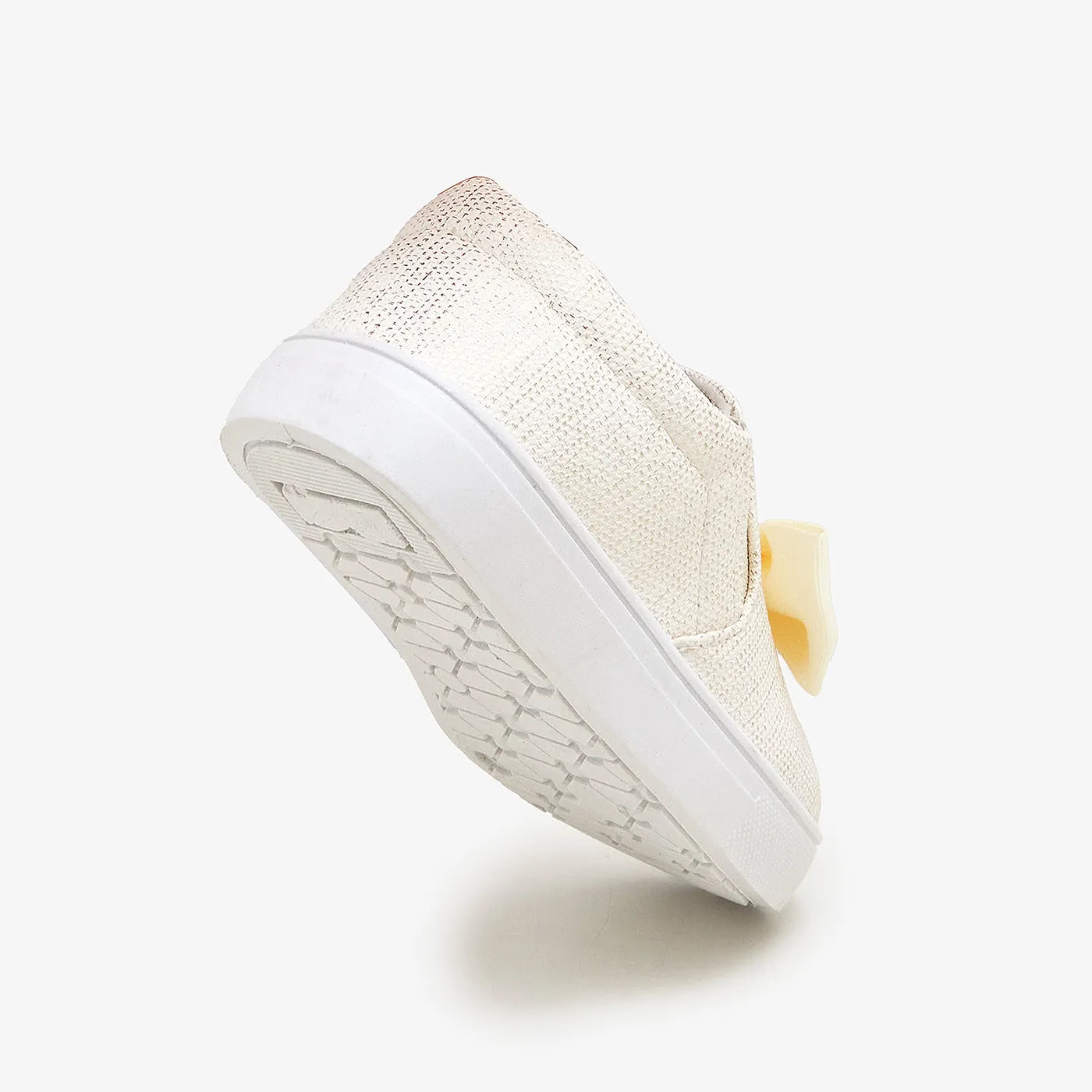 Girls Bow Slip On Shoes