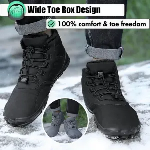 Glacia Barefoot Shoes Women Men, 2025 New Winter Warm Comfortable Non-Slip Barefoot Boots