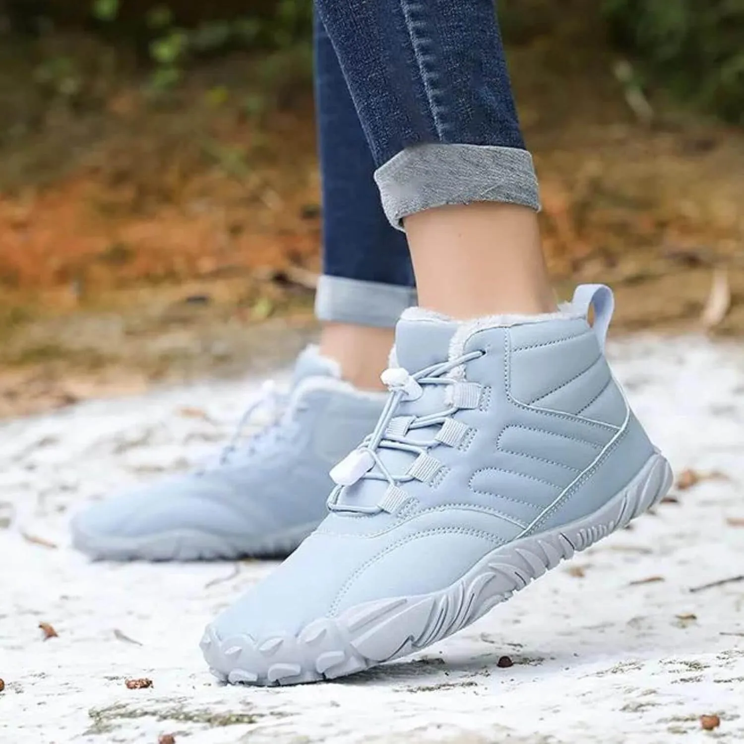 Glacia Barefoot Shoes Women Men, 2025 New Winter Warm Comfortable Non-Slip Barefoot Boots