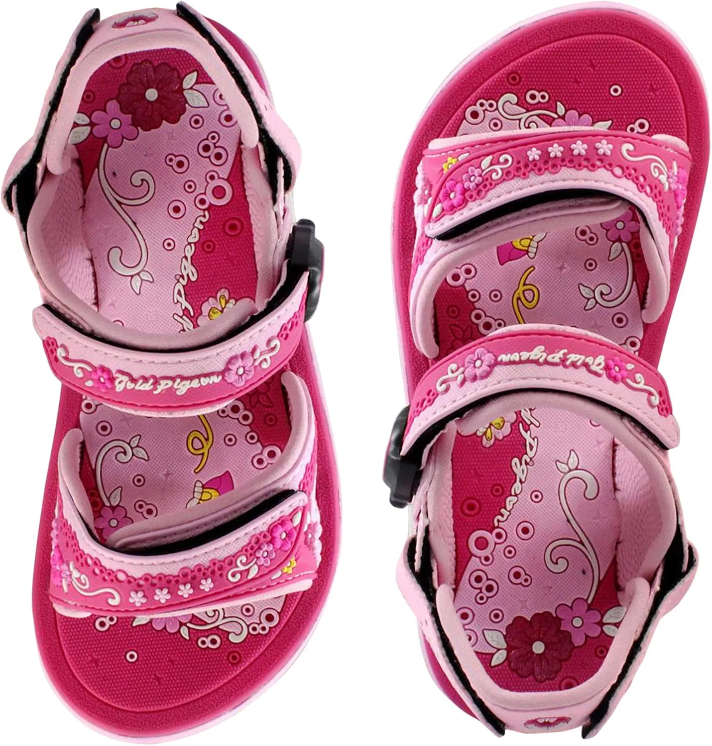 Gold Pigeon Shoes KIDS Easy Snap Lock Outdoor/Water Sandals & Slides. Adjustable Straps