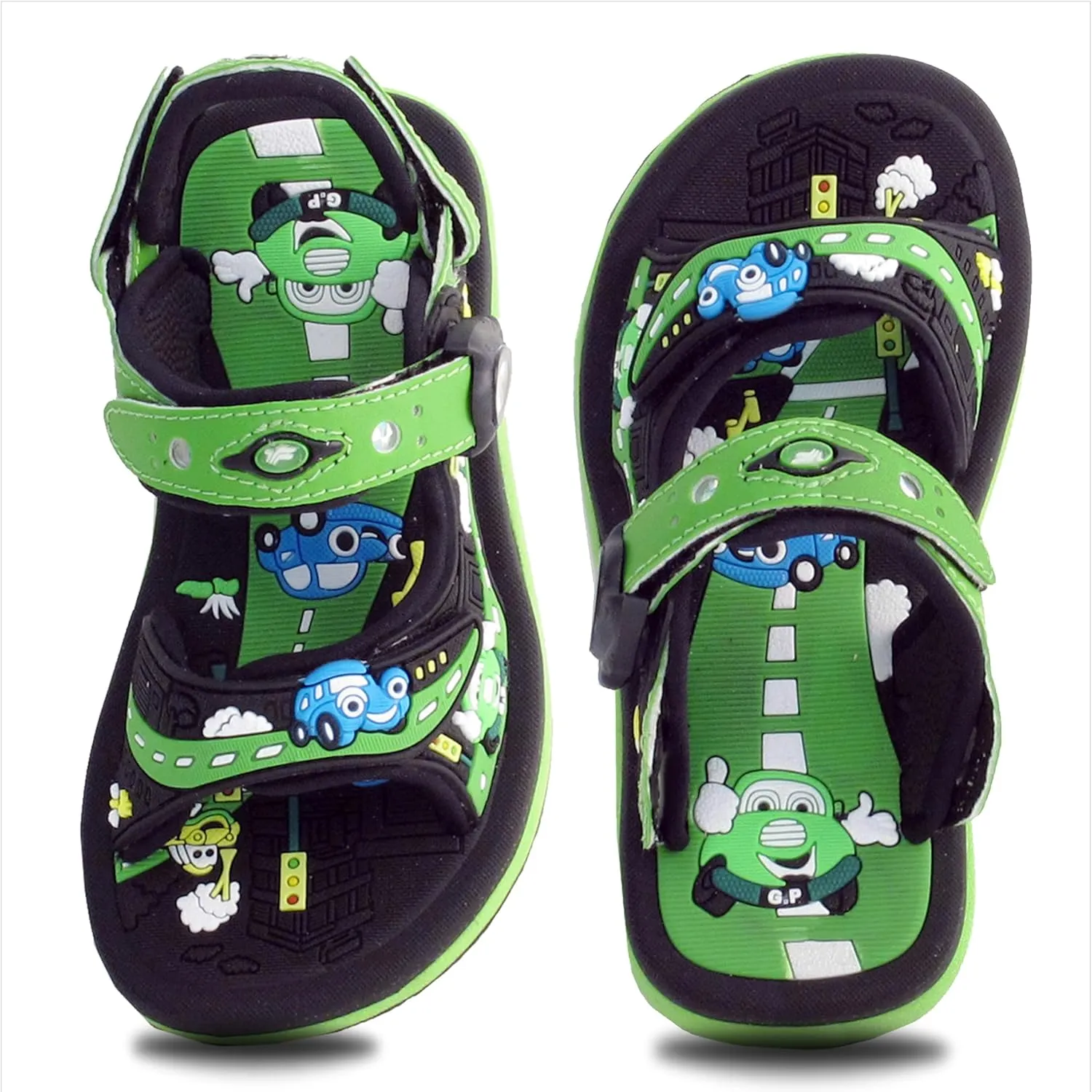 Gold Pigeon Shoes KIDS Easy Snap Lock Outdoor/Water Sandals & Slides. Adjustable Straps