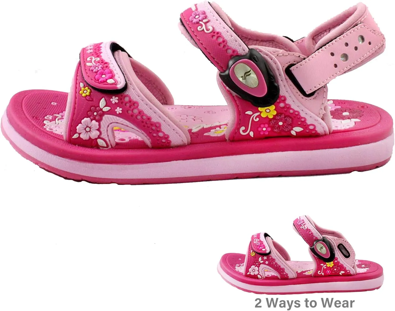 Gold Pigeon Shoes KIDS Easy Snap Lock Outdoor/Water Sandals & Slides. Adjustable Straps
