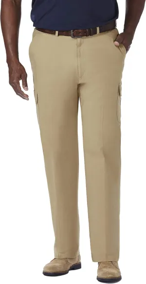 Haggar Men's Stretch Classic Fit Cargo Pant (Regular and Big and Tall Sizes)