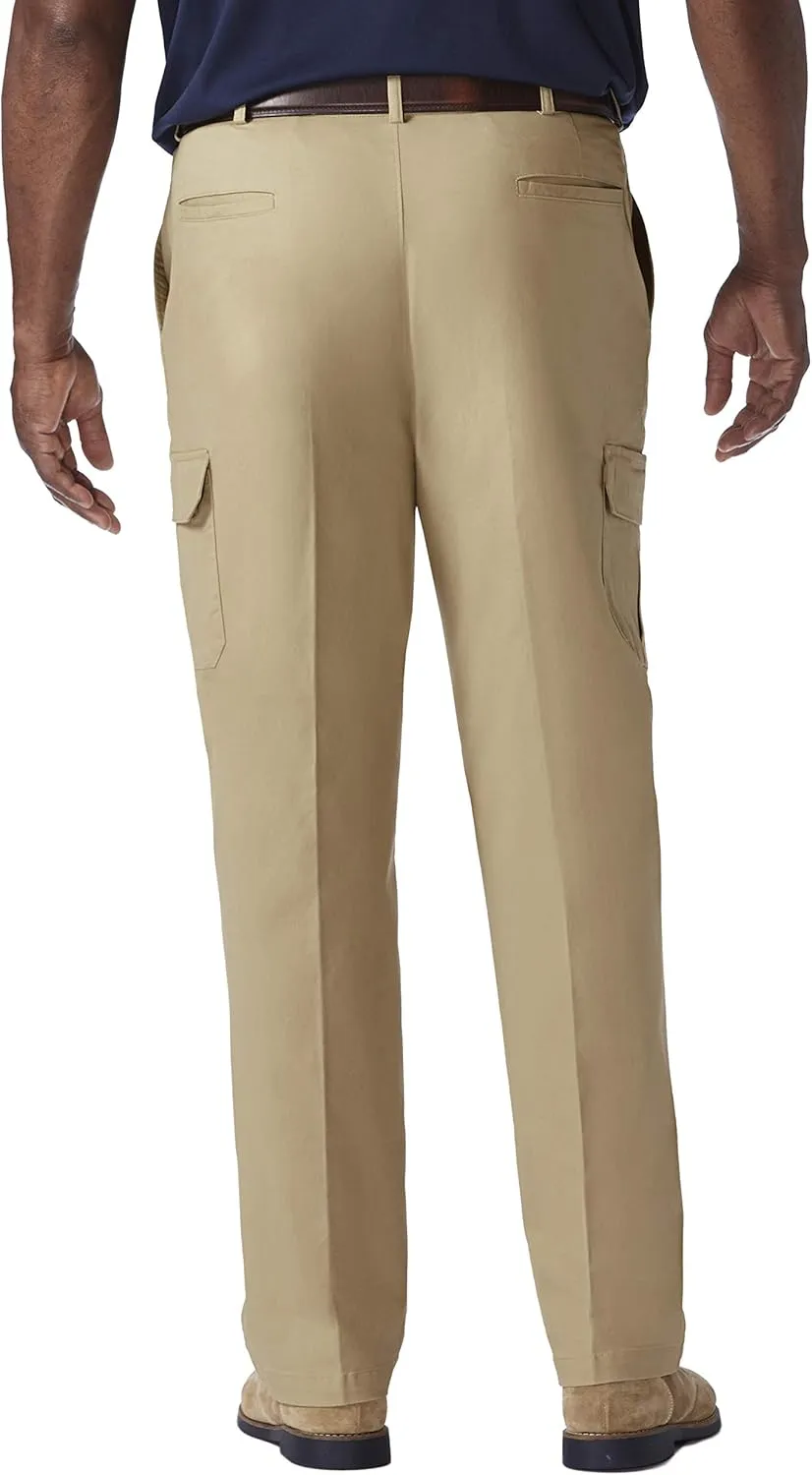Haggar Men's Stretch Classic Fit Cargo Pant (Regular and Big and Tall Sizes)