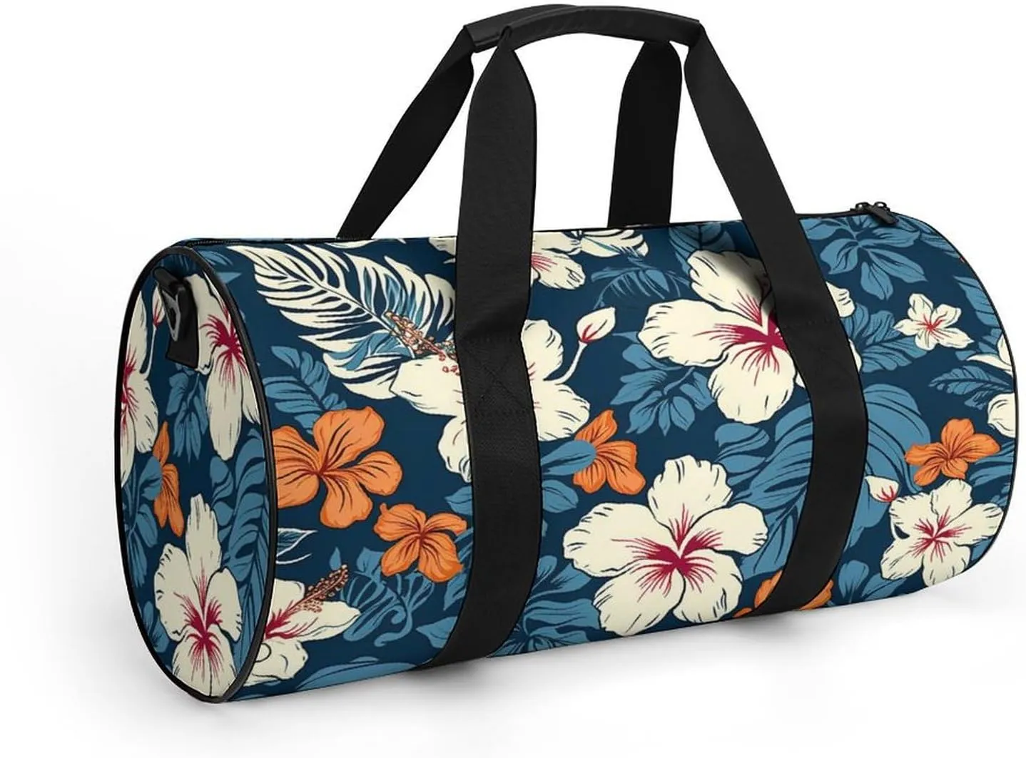 Hawaii Flower Duffel Bag for Men Women Gym Bag Sports Small Overnight Bag for Travel Weekender