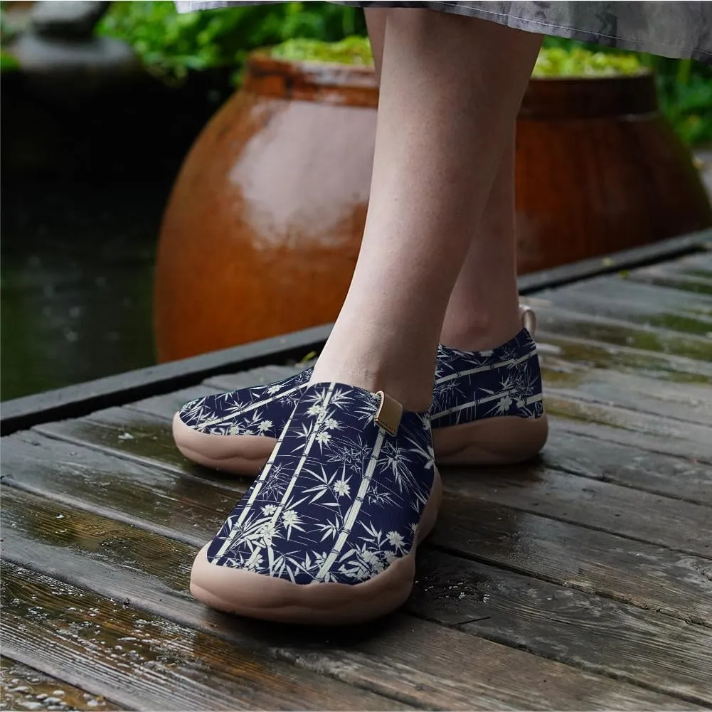 Hetios Women's Travel Footwear Knit Mesh Artistic Slip On Shoes Lightweight Comfortable Casual Loafers
