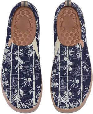 Hetios Women's Travel Footwear Knit Mesh Artistic Slip On Shoes Lightweight Comfortable Casual Loafers