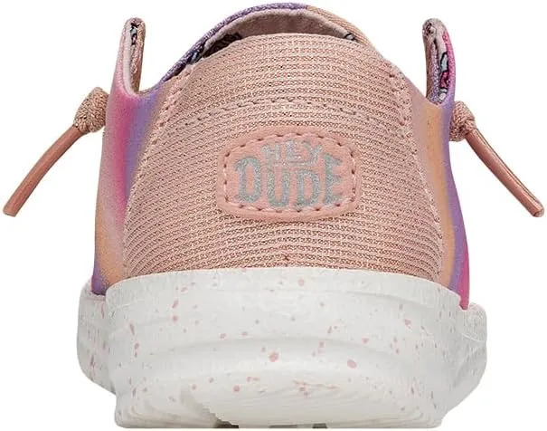 Hey Dude Toddler Wendy Sparkle | Toddler Loafers | Kids Slip on Shoes | Comfortable & Light-Weight
