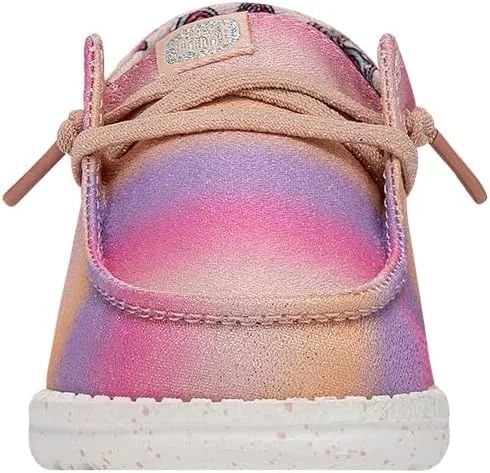Hey Dude Toddler Wendy Sparkle | Toddler Loafers | Kids Slip on Shoes | Comfortable & Light-Weight