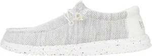HEYDUDE Wally Stretch Sox Storm White Size 7, Men’s Shoes, Slip-on Loafers, Comfortable & Light-Weight