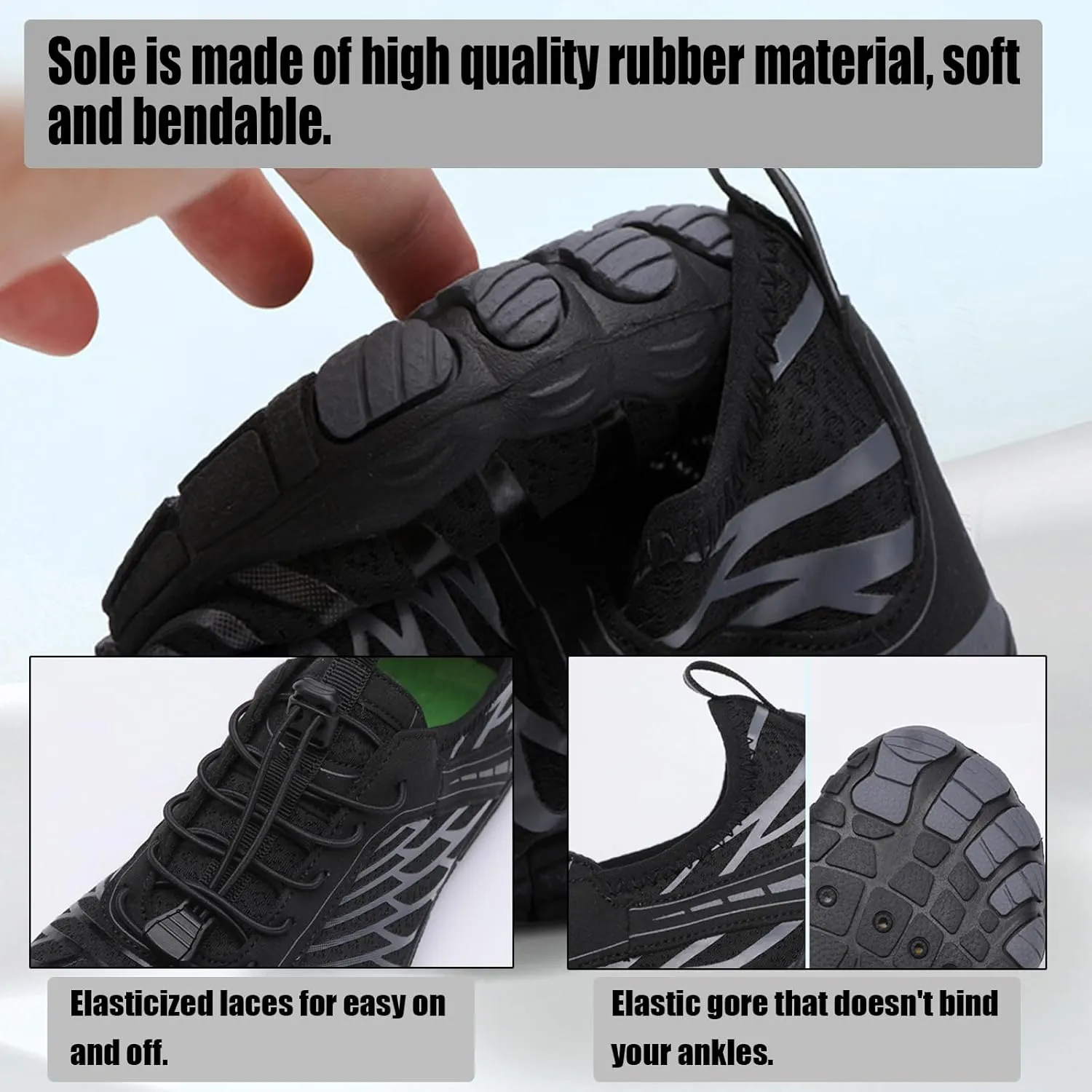 Hike Barefoot Shoes, Winter Summer Wide Toe Barefoot Shoes Footwear for Women Men