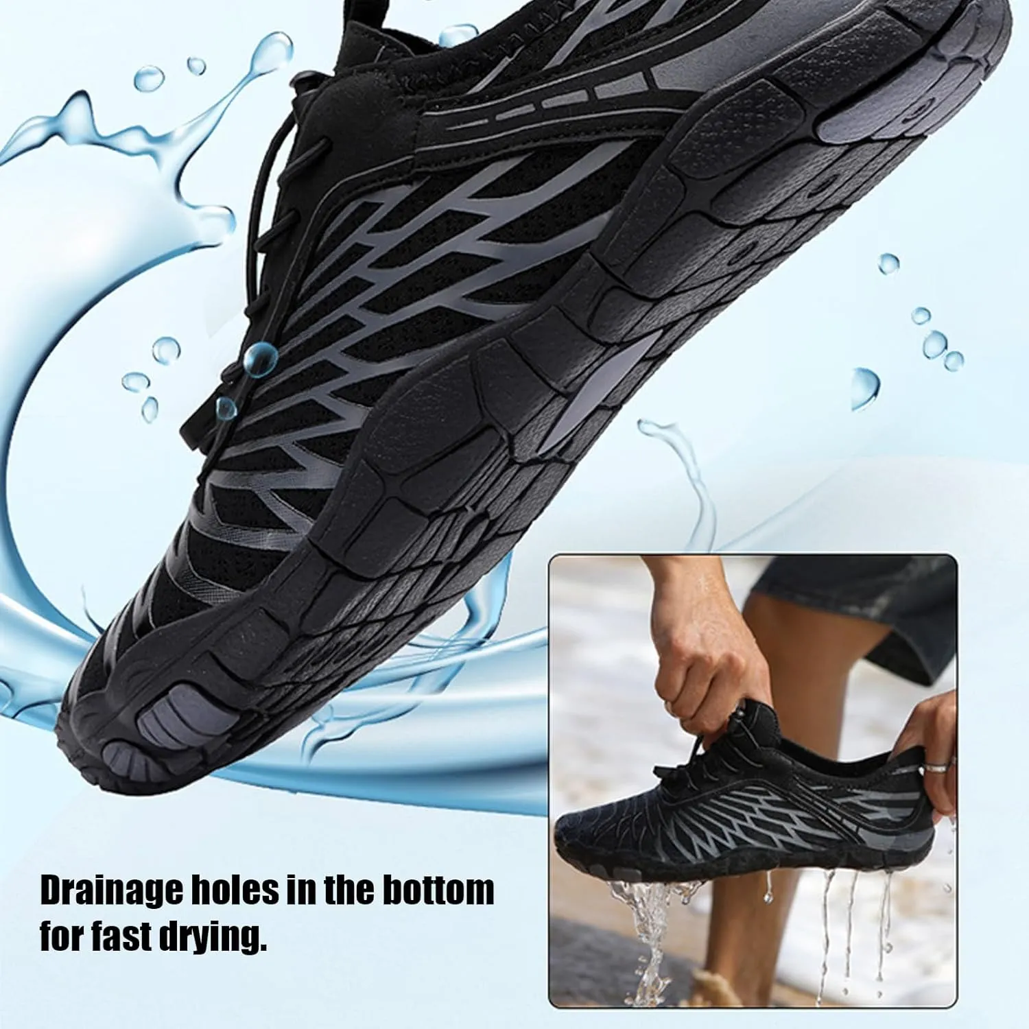Hike Barefoot Shoes, Winter Summer Wide Toe Barefoot Shoes Footwear for Women Men