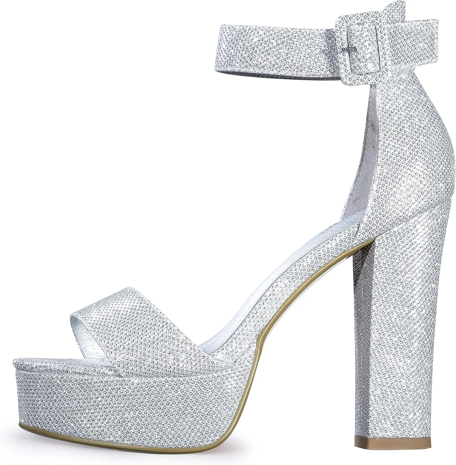 IDIFU Women's Ankle-Strap Heeled Sandal
