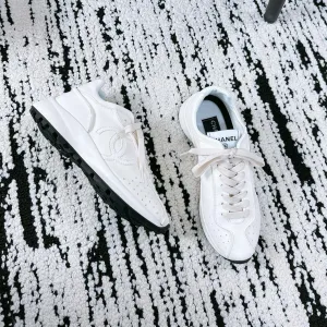 In Cowhide Soft Sneaker 35mm CHANEL Quick resolution White Convenient delivery 144691