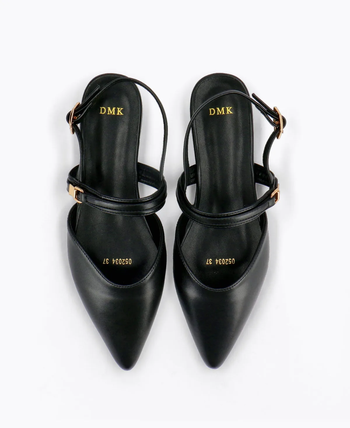Isla Slingback Flat Pumps - Black