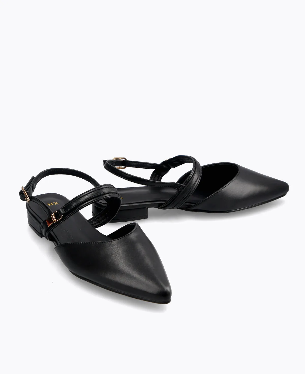Isla Slingback Flat Pumps - Black
