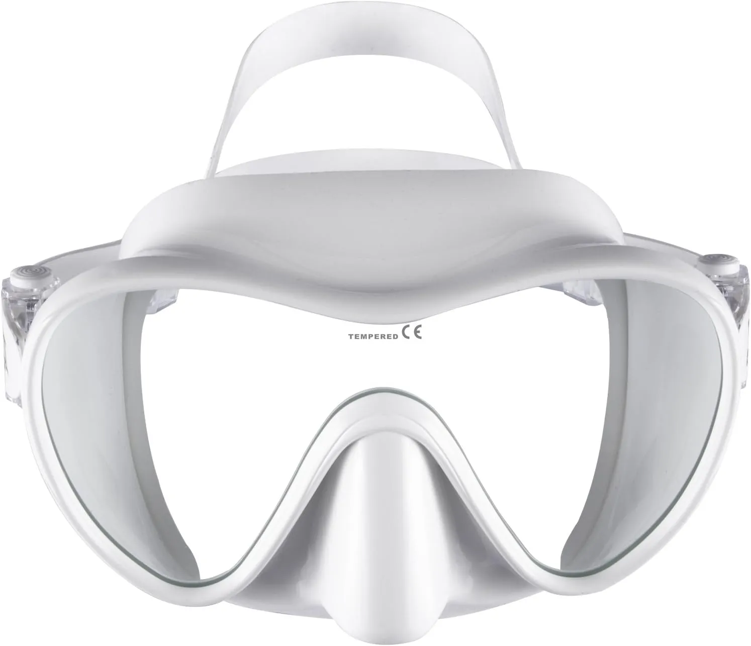 IST MP110 Frameless Dive Mask, Single Panoramic Shatterproof Lens for Scuba Diving & Snorkeling