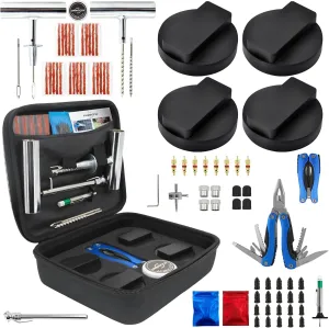 Jack Pads for BMW and Mini with Tire Repair Tools Kit, Floor Jack Adapter Pucks with Flat Tyre Emergency Tools Bag