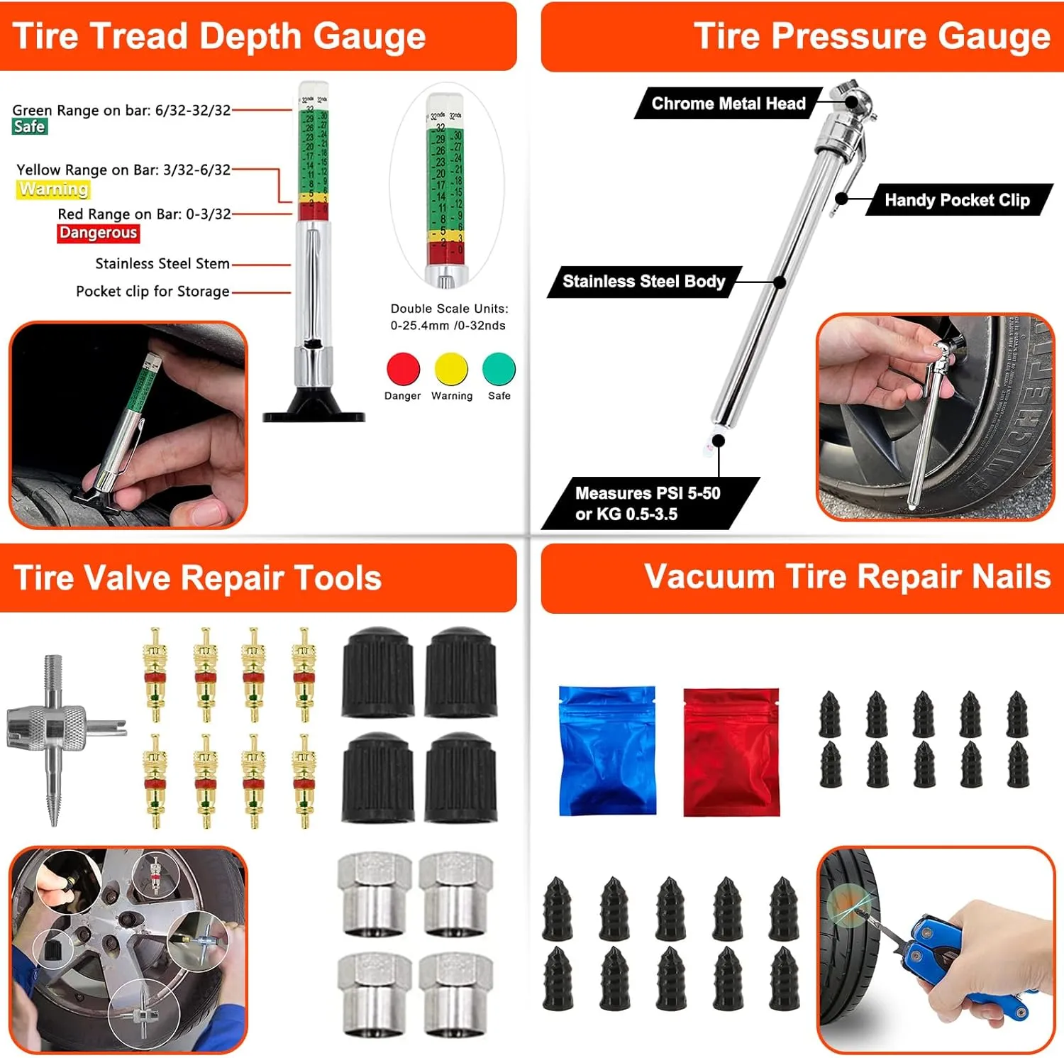 Jack Pads for BMW and Mini with Tire Repair Tools Kit, Floor Jack Adapter Pucks with Flat Tyre Emergency Tools Bag