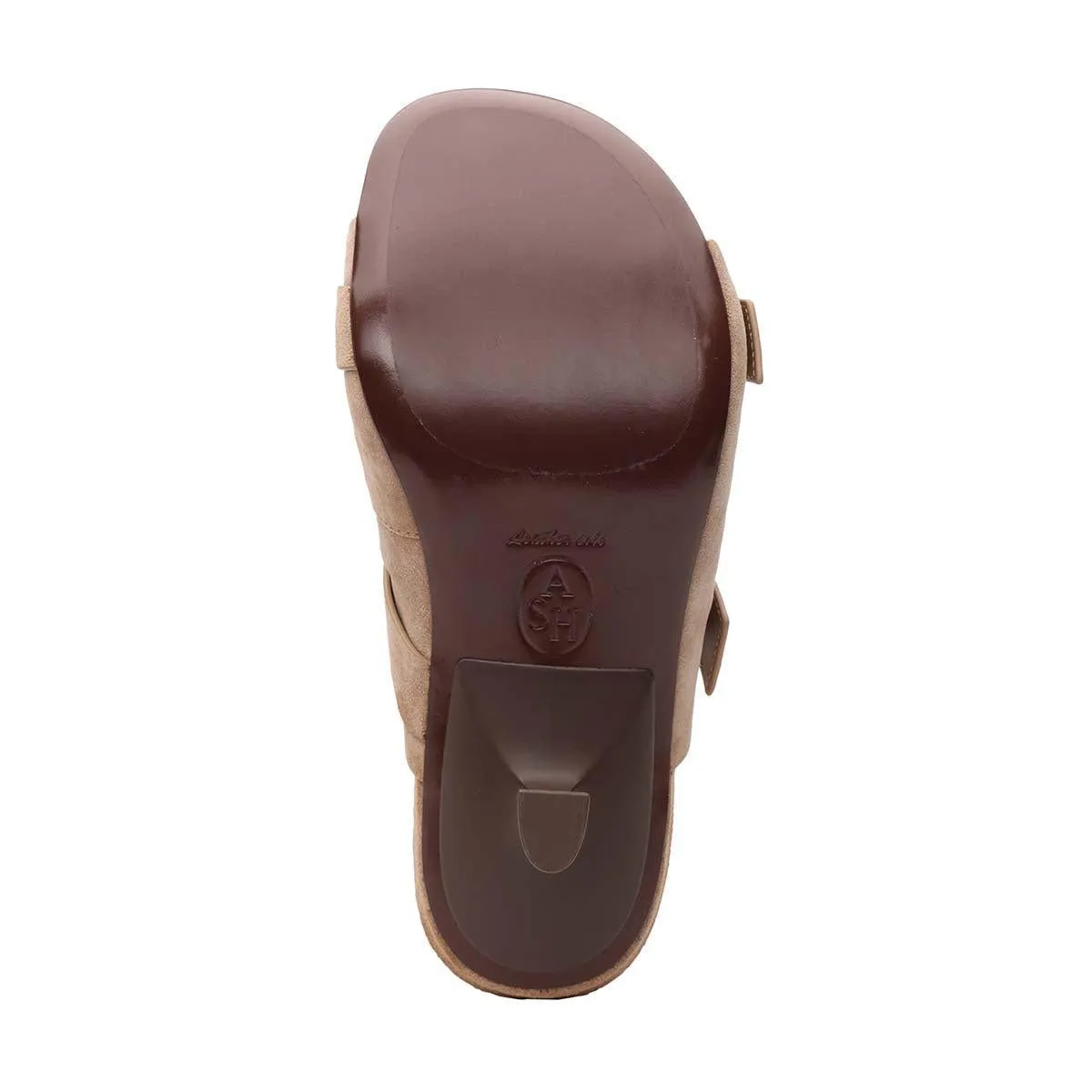 Jewel Suede Footbed Heeled Sandal