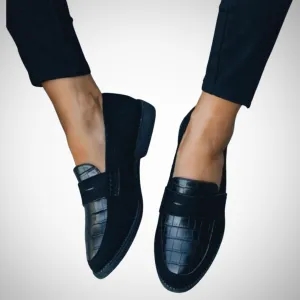Jillian Crocodile Loafers