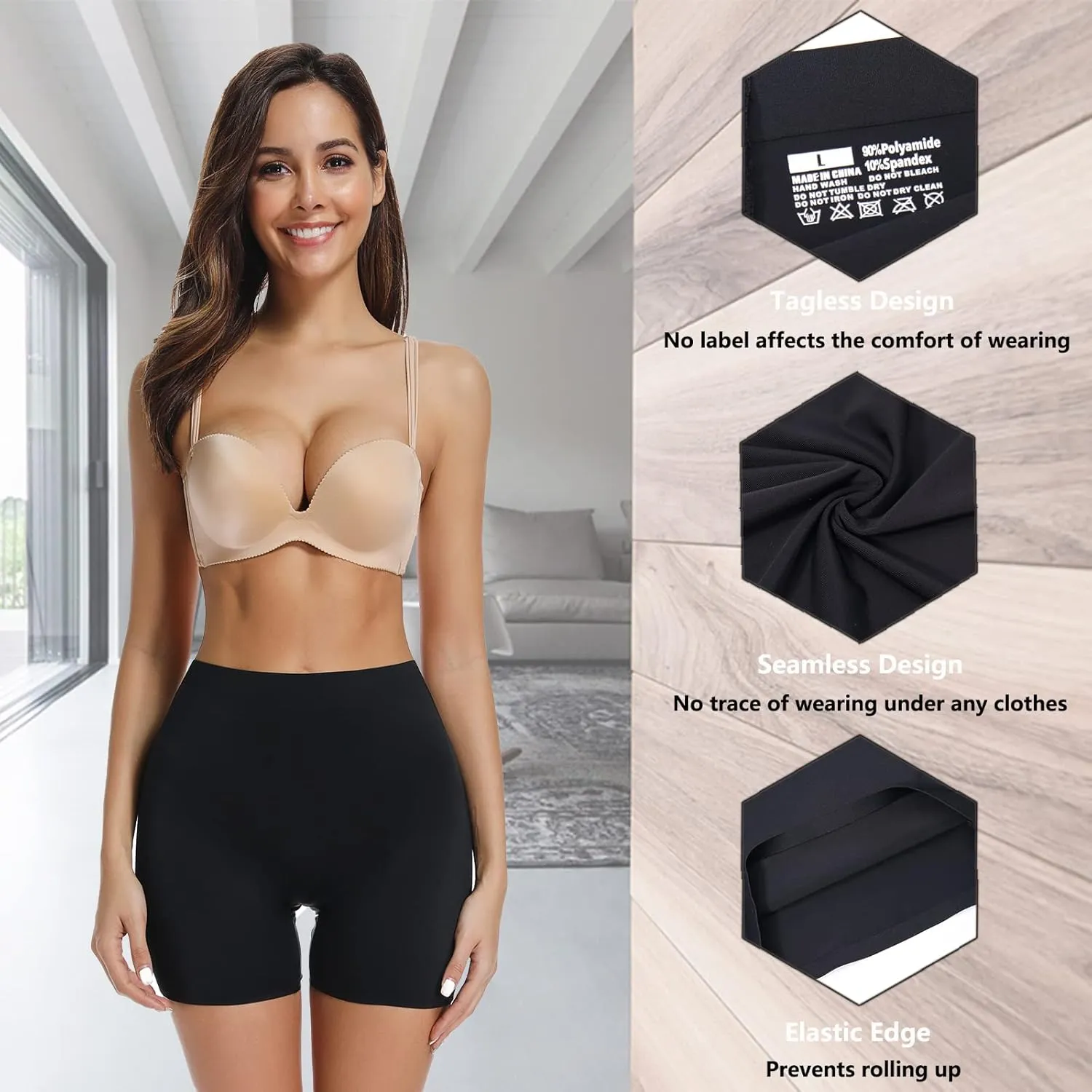 JOYSHAPER Boyshorts Panties for Women Anti Chafing Underwear Slip Shorts for Women Under Dress