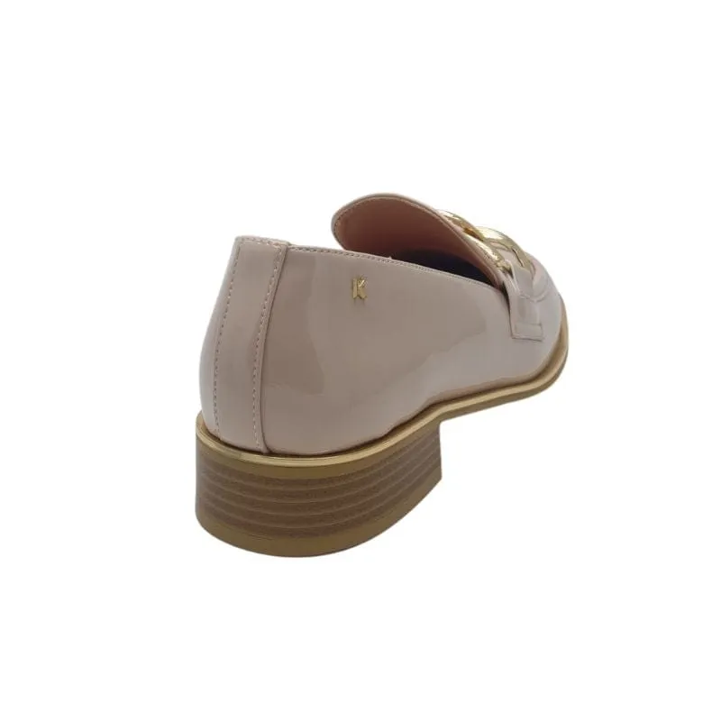 Kate Appleby Nude Patent Loafer - Thames
