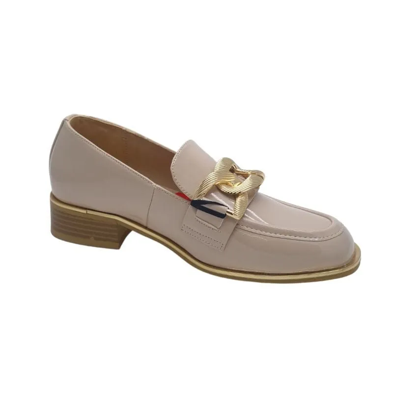 Kate Appleby Nude Patent Loafer - Thames