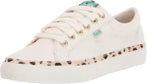 Keds Women's Jump Kick Leopard Canvas Sneaker