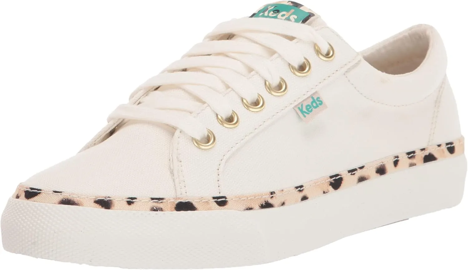 Keds Women's Jump Kick Leopard Canvas Sneaker
