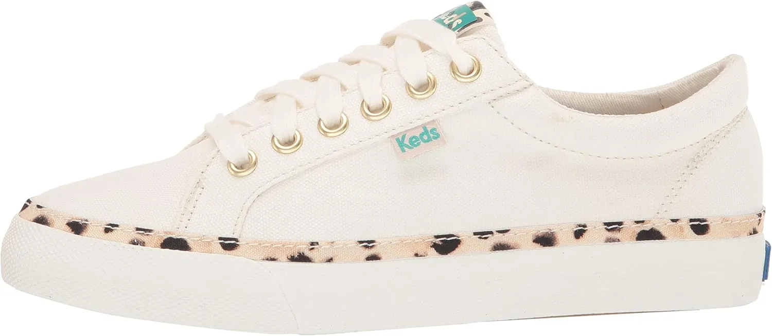 Keds Women's Jump Kick Leopard Canvas Sneaker