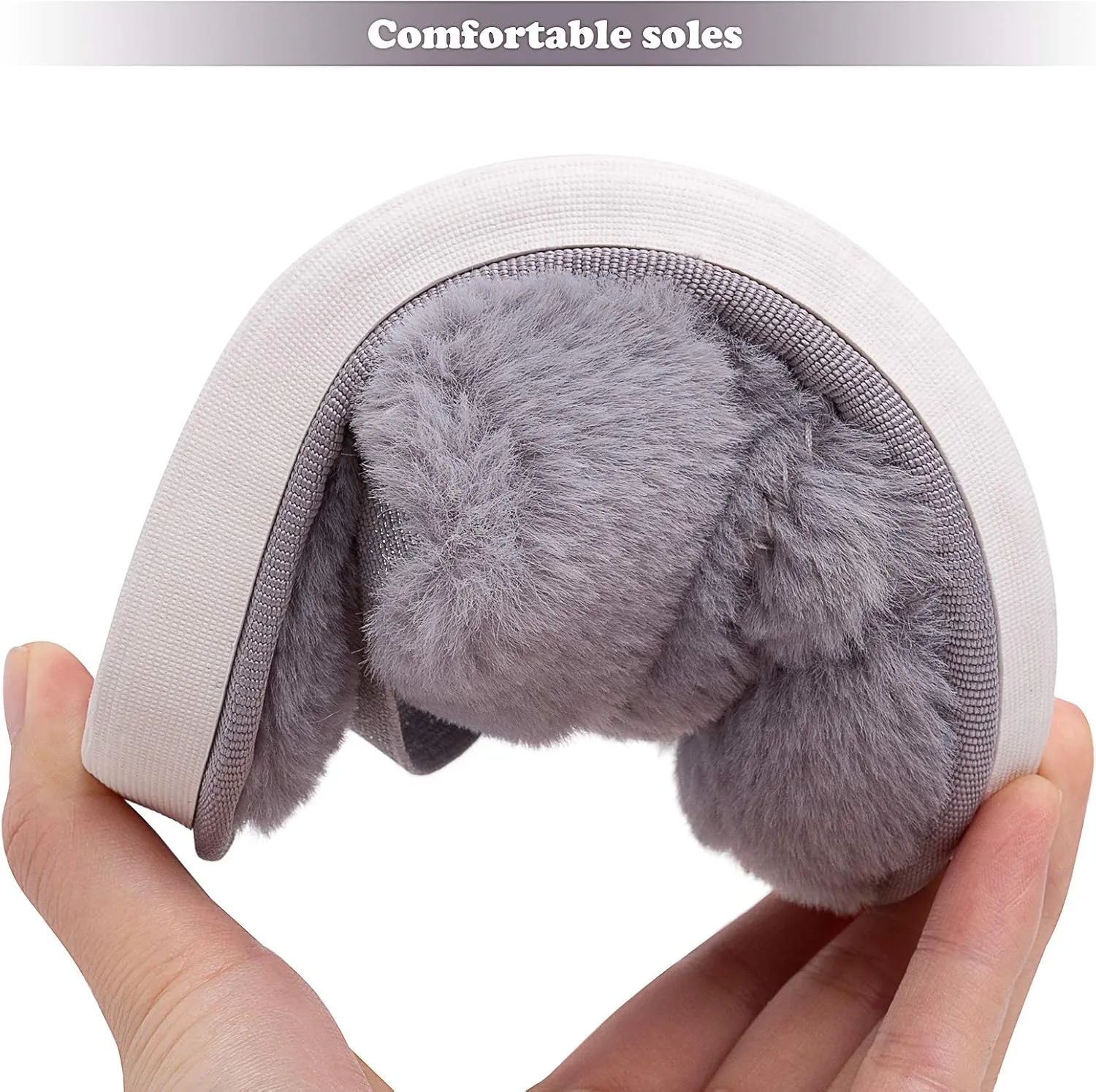 Kids Fluffy Fuzzy Slippers Open Toe House Home Slippers for Boys and Girls Faux Fur Slides with Strap Little Kids Slip-on Shoes