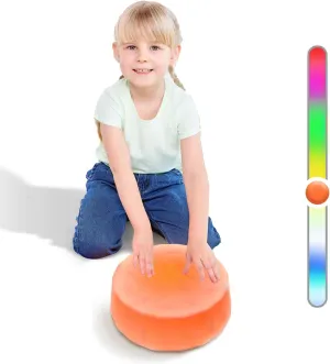 Kids Light Up Stepping Stones - with 7 LED Light Colors and Auto-Off, Balance Training Toy for Boys and Girls Ages 3 , Suitable for Indoor and Outdoor Play