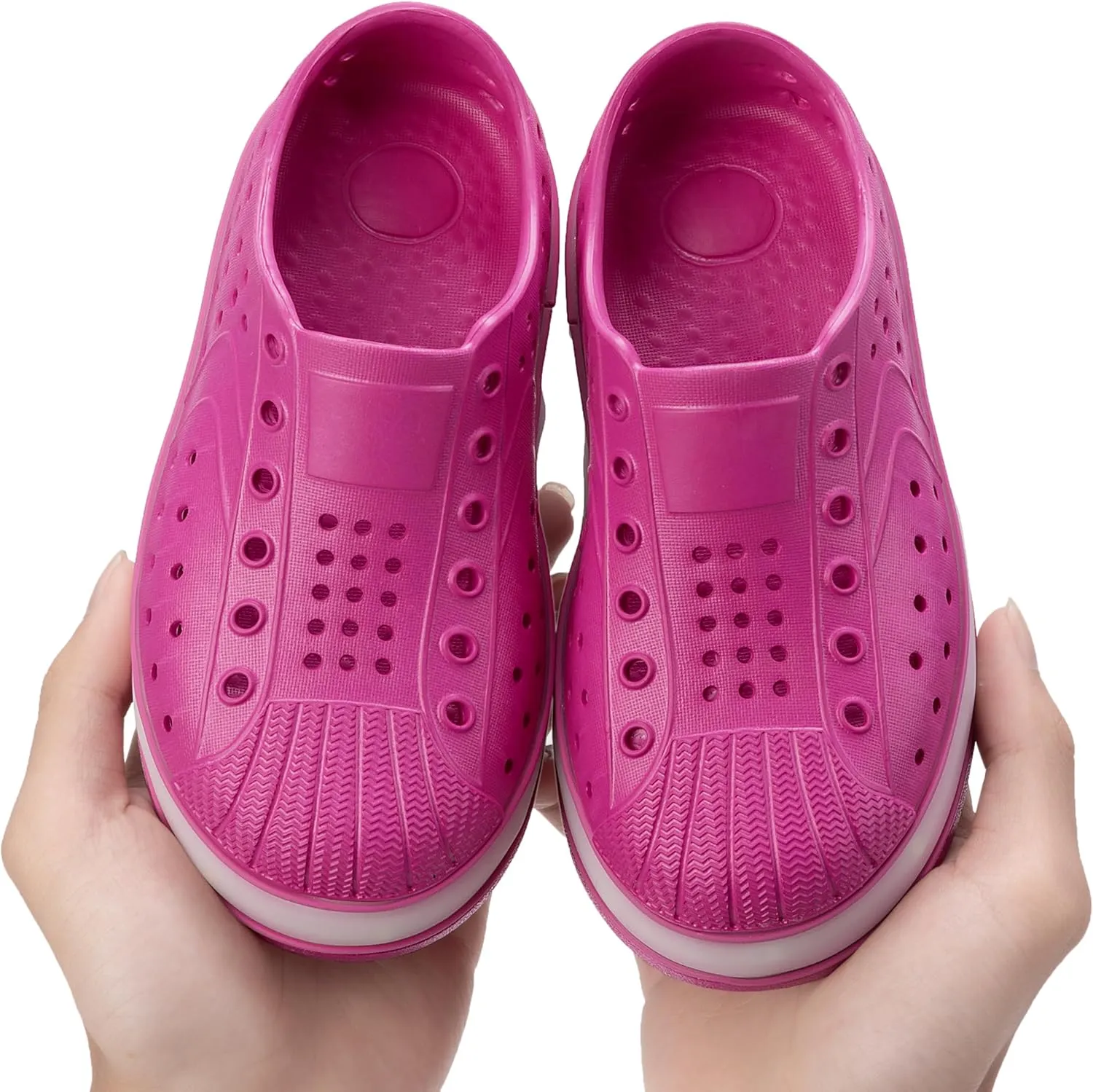 Kids Water Shoes,Toddler Slip-On Shoes,Waterproof Light Up Shoes for Boys and Girls,Lightweight Non-Slip Quick Dry Beach Sandals