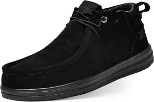 KONA & Chukka Men's Loafers Casual Slip-On Business Casual Shoes- Lightweight and Breathable Slip-On Lace Men's Suede Loafers Sneakers