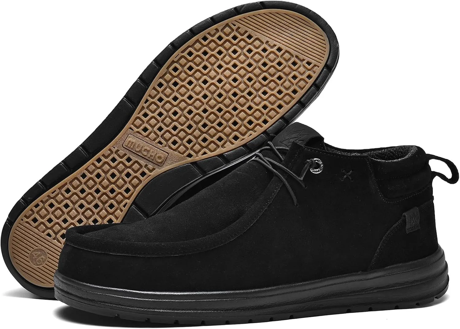 KONA & Chukka Men's Loafers Casual Slip-On Business Casual Shoes- Lightweight and Breathable Slip-On Lace Men's Suede Loafers Sneakers