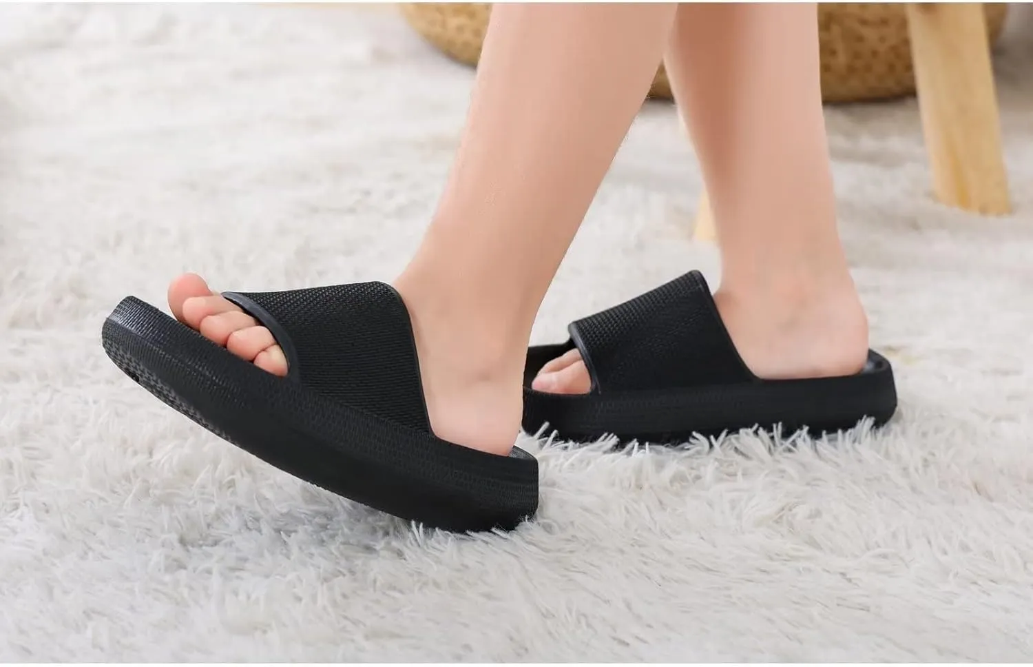 KOUECI Kids Cloud Slides Boys Girls Shower Slippers Slip on Slide Sandals Non-slip Summer Beach Pool Shoes