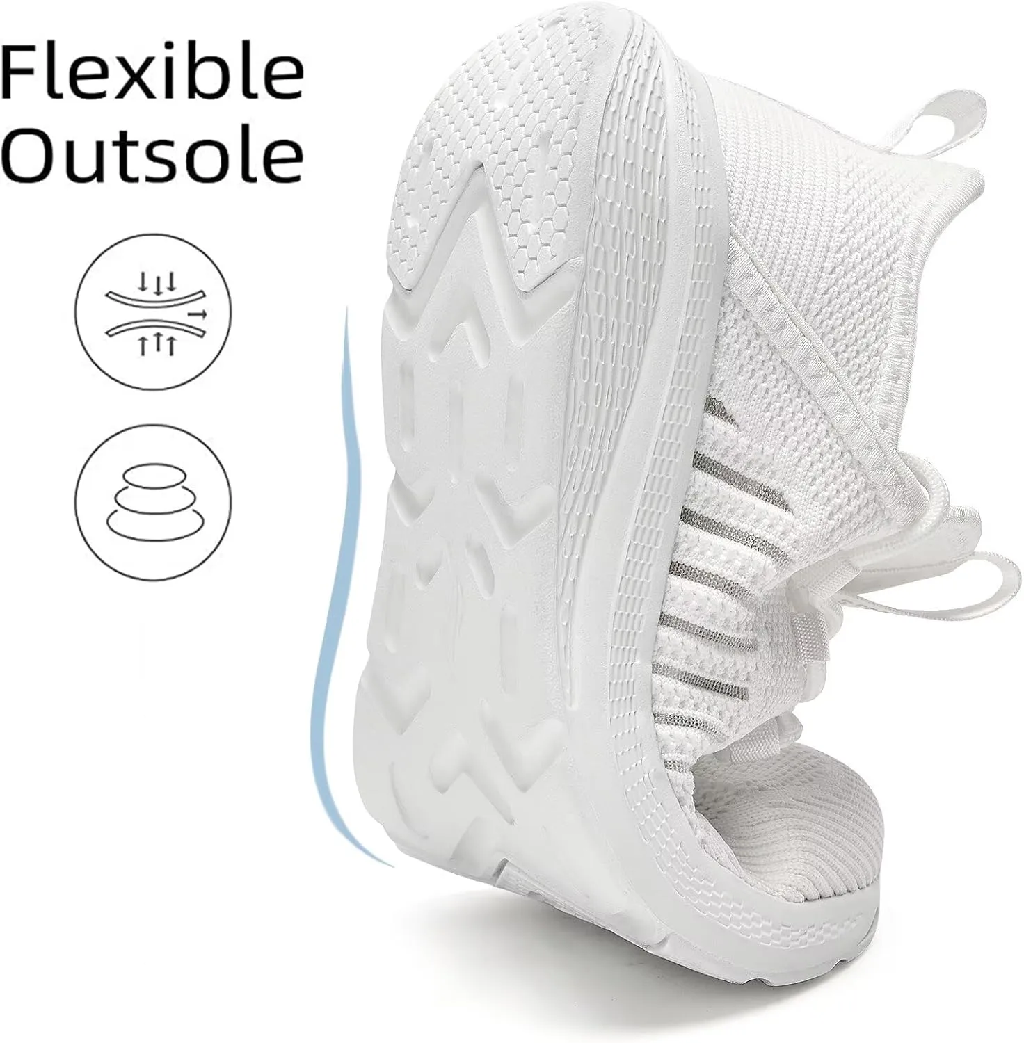 Lamincoa Women Slip on Walking Sneakers Non Slip Running Shoes Lightweight Sport Gym Casual Shoes Workout Tennis Sneakers for Women