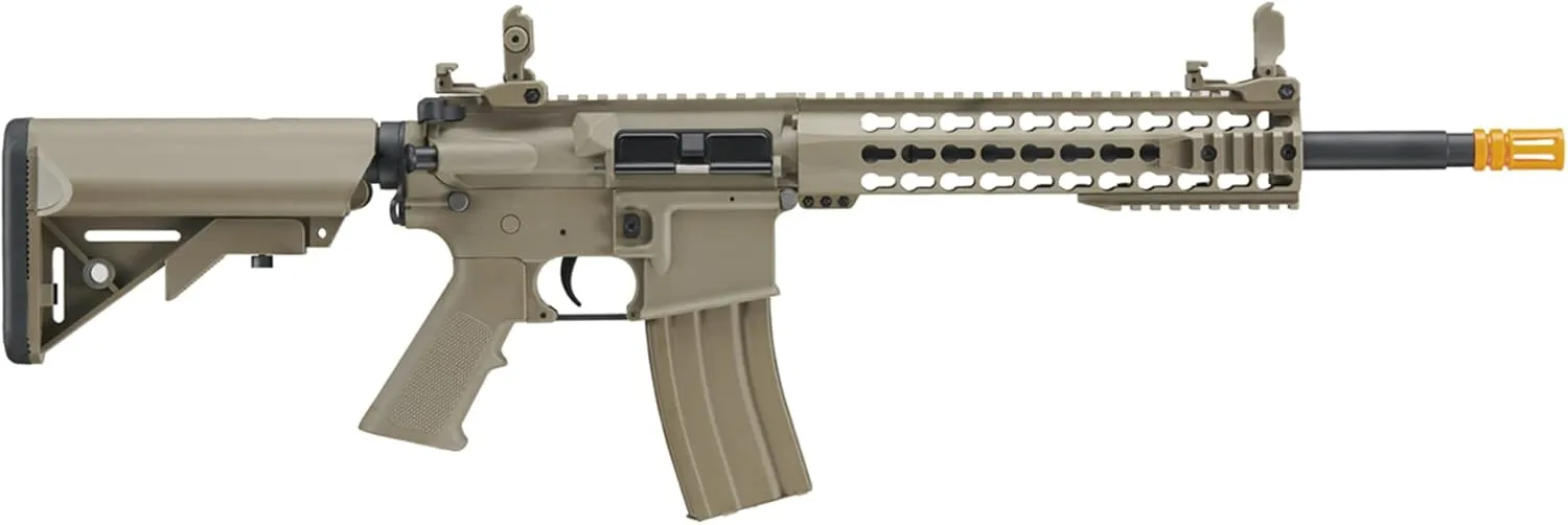 Lancer Tactical Gen 2 LT-19 Airsoft M4 Carbine 10" Electric Full/Semi-Auto Airsoft AEG Rifle, Included 6mm 0.20g BBS, Charger, and Battery
