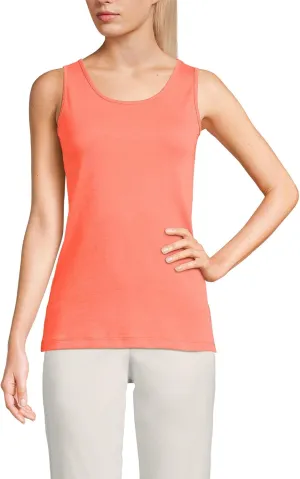 Lands' End Women's Cotton Tank Top