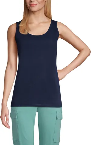 Lands' End Women's Cotton Tank Top