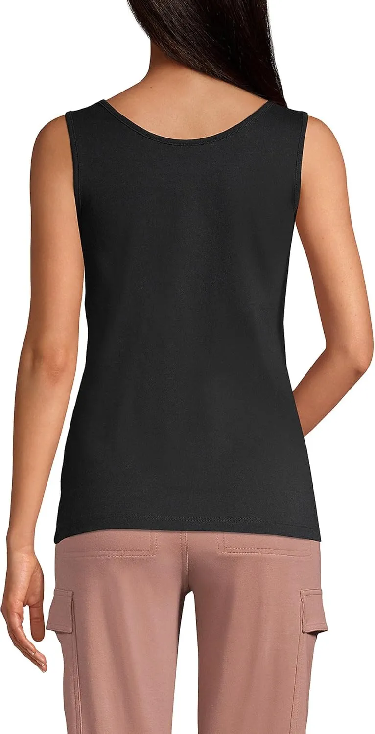 Lands' End Women's Cotton Tank Top