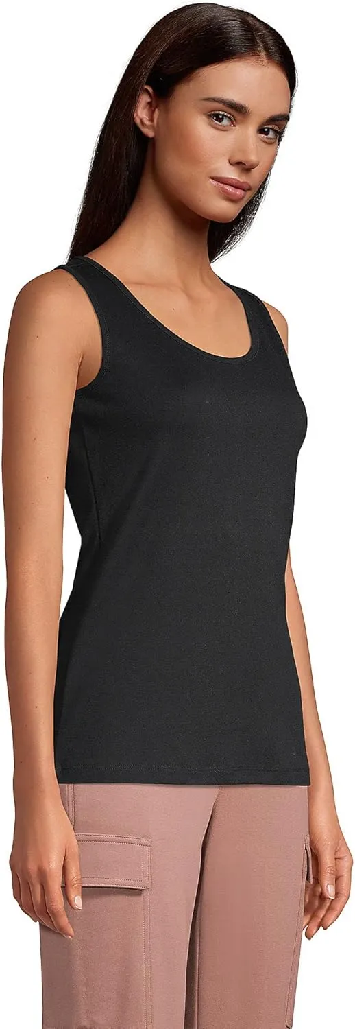 Lands' End Women's Cotton Tank Top