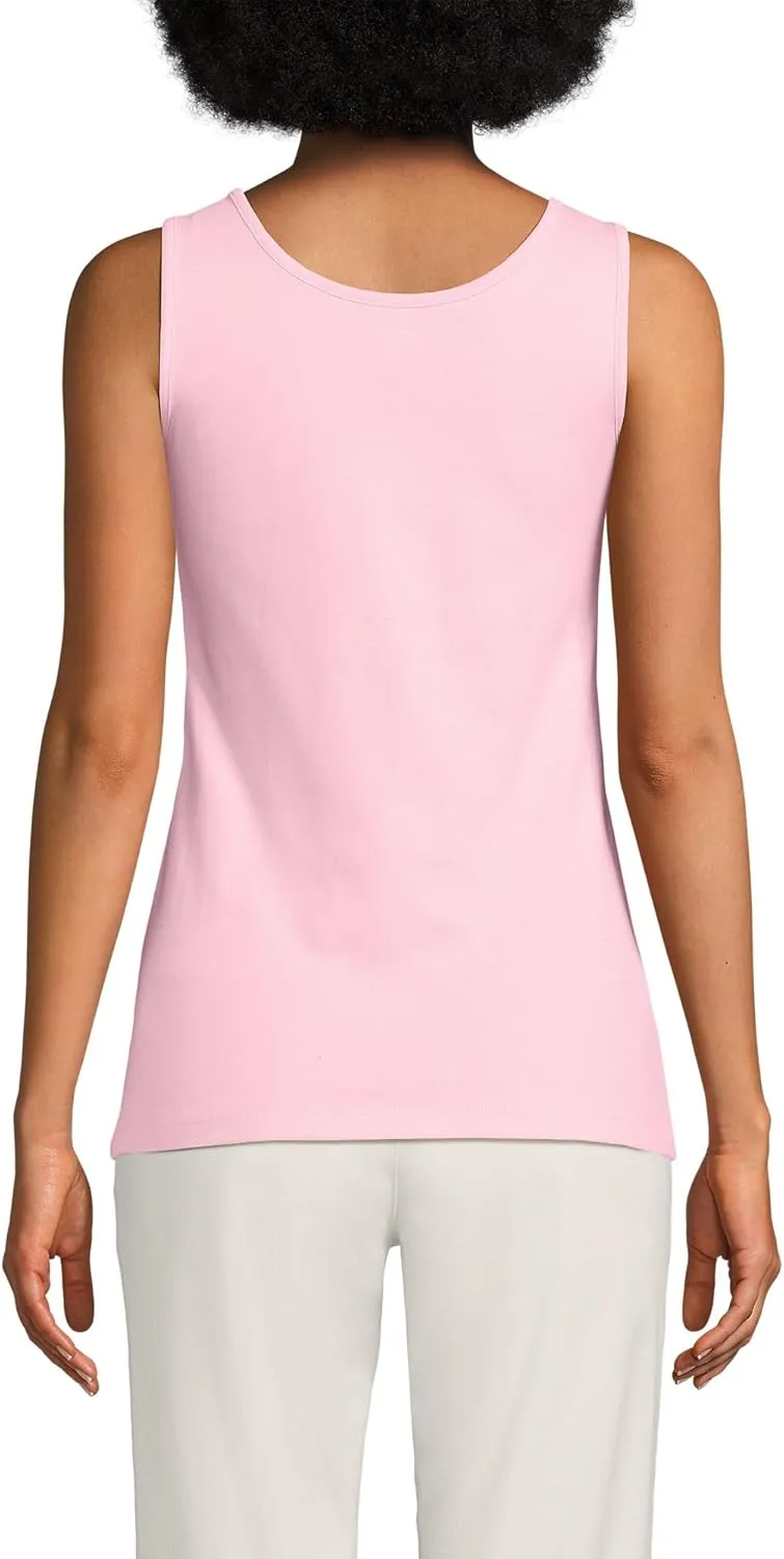 Lands' End Women's Cotton Tank Top