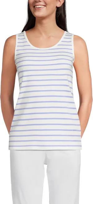 Lands' End Women's Cotton Tank Top