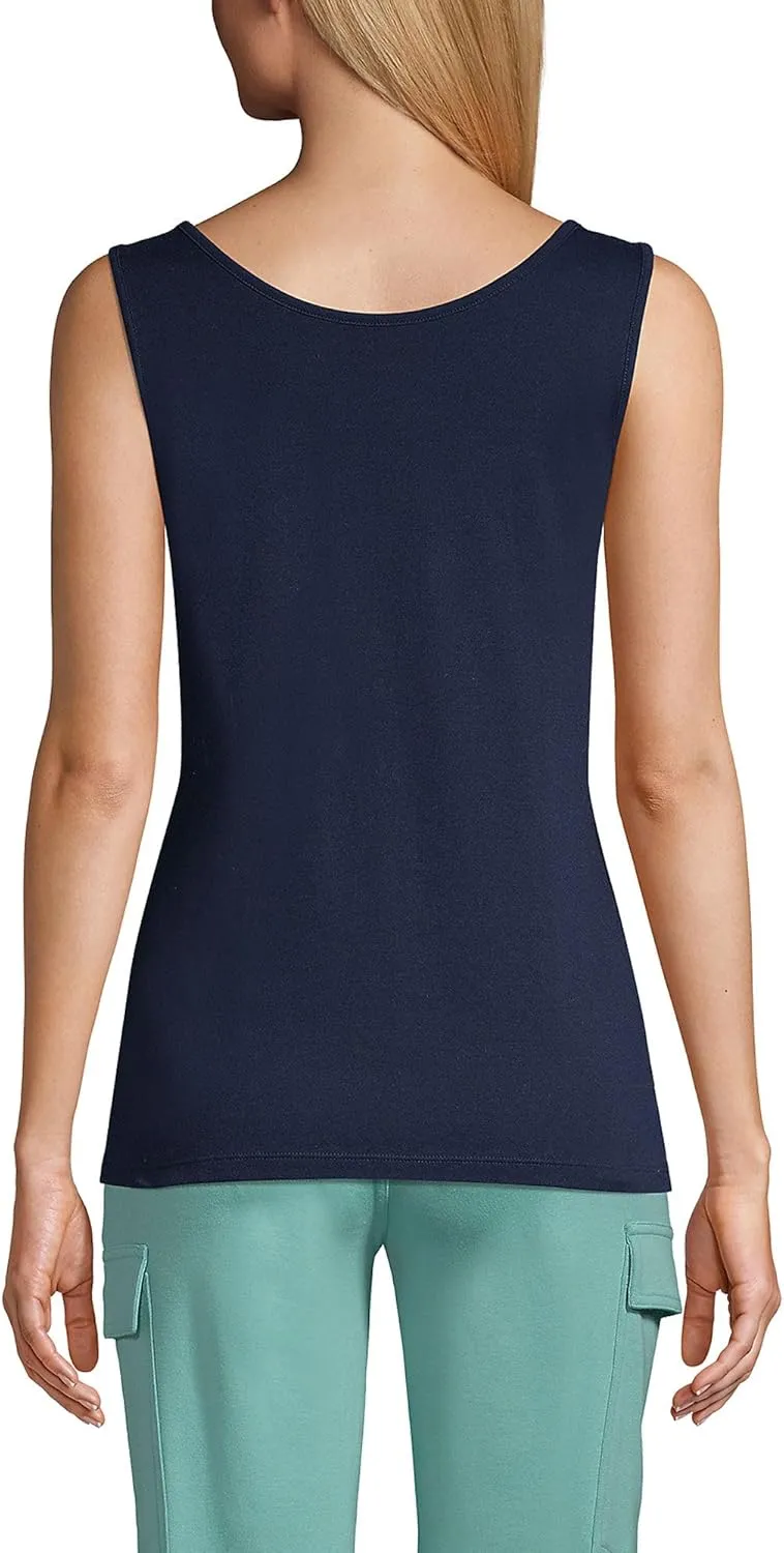 Lands' End Women's Cotton Tank Top