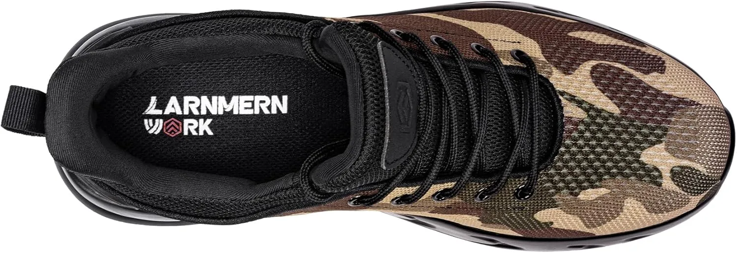 LARNMERN Mens Non Slip Work Shoes Slip On Water Resistant Walking Sneakers Zapatos Trabajo Waterproof Food Service Chef Kitchen