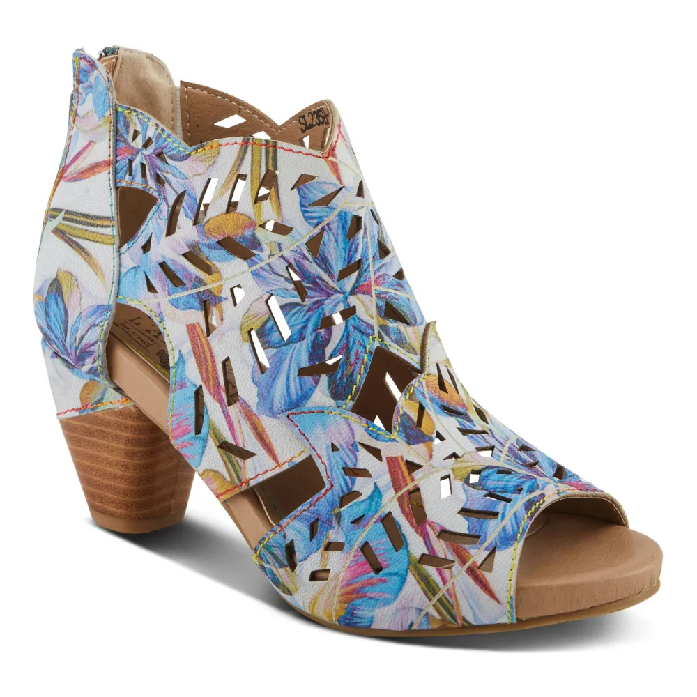L'artiste By Spring Step Icon-Fleur Blue Multi Leather Sandal (Women's)
