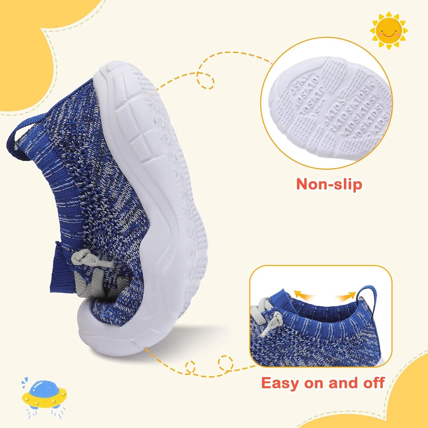 LeIsfIt Toddler Shoes Boys Girls Barefoot Shoes Kids Breathable Sneakers Tennis Shoes Slip on Shoes
