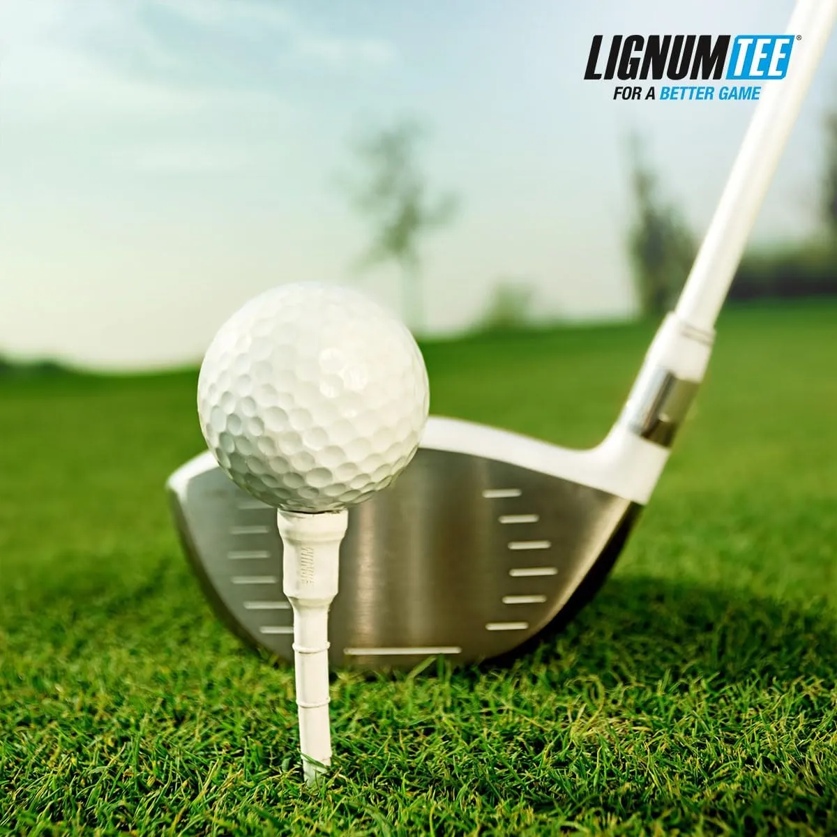 LIGNUM Unbreakable Microwood Golf Tees 50x More Durable/Adjustable Golf Tee/Innovative Wood Fibre and Natural Adhesives/Golf Tee, Golf Tees, Tees Golf, Golf Ball Tees, Pack of 5